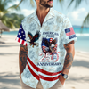 Personalized American Pride Patriotic 250th Anniversary Eagle Hawaiian Shirt CH07 911090