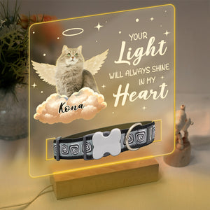 Your Wings Were Ready But My Heart Was Not Custom Pet Photo Acrylic Collar Frame Memorial Gift CH07 896080