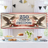 Personalized Family Name 250 Years Of Freedom Banner TH10 898911