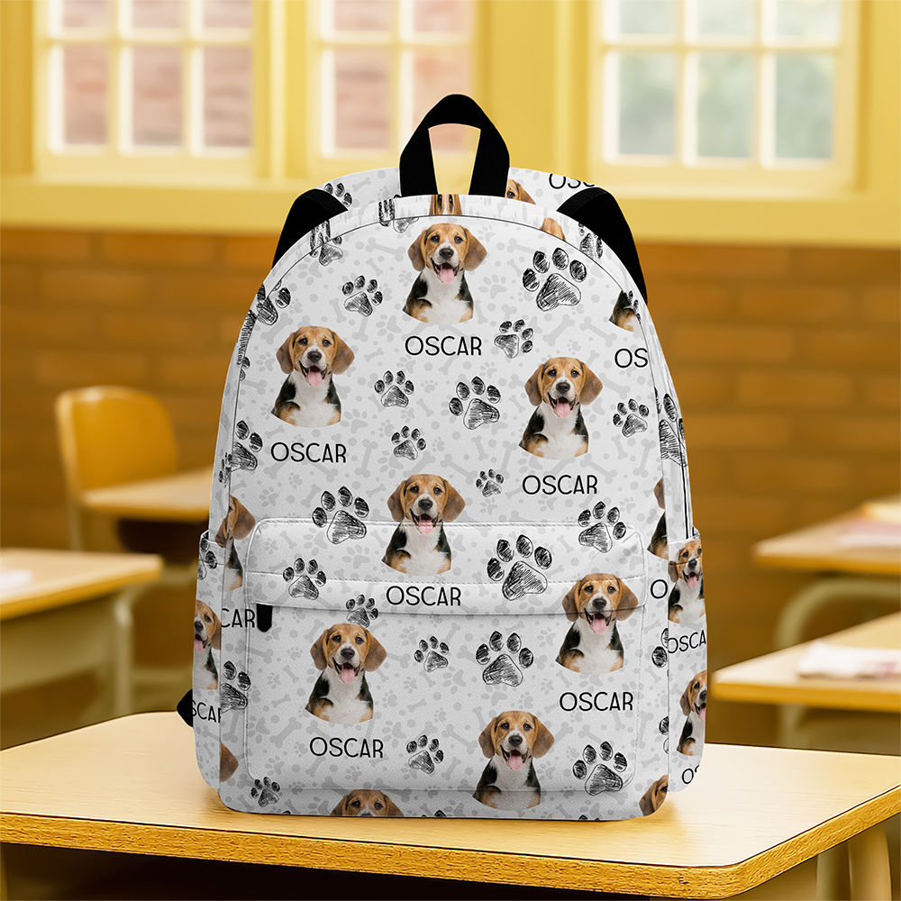 Custom Photo Dog Cat Paw Backpack Gift For Dog Cat Lover CH07 910650