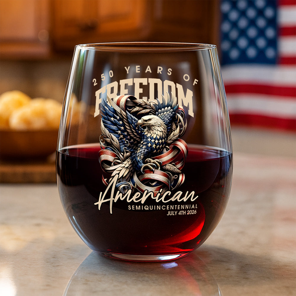 250 Years Of Freedome America Wine Glass TH10 894543