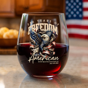 250 Years Of Freedome America Wine Glass TH10 894543