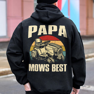 Custom Photo Father Mows Best Retro Backside Shirt LM32 893635