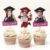 Custom Graduation Photo Look Who's Graduated Cupcake Topper HO82 901388