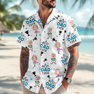 Custom Photo Best Dad Ever Family Hawaii Shirt TH10 892827