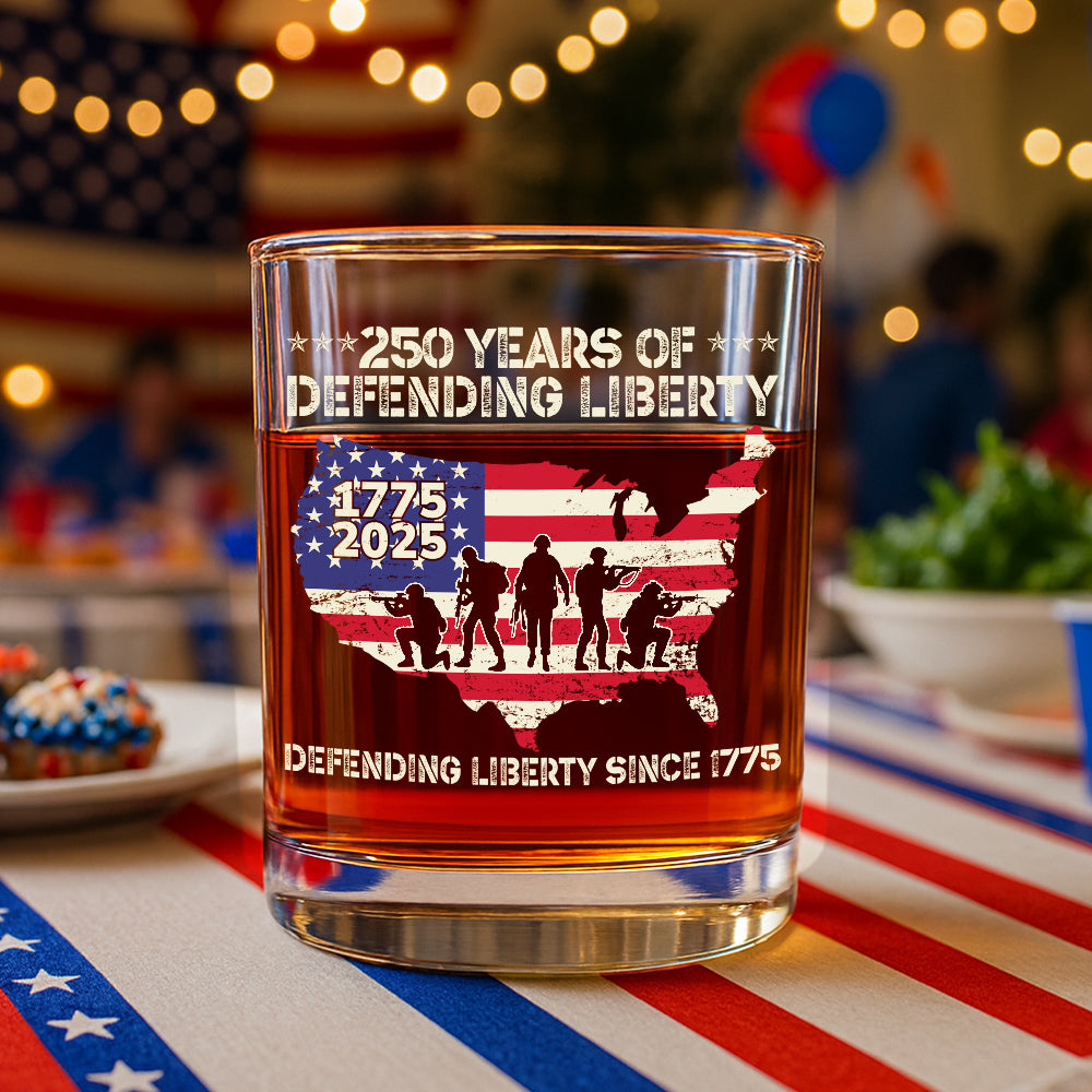 250 Years Of Defending Liberty Whiskey Glass TH10 894685