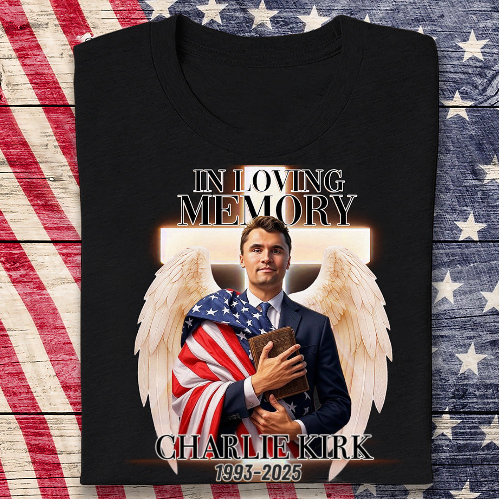 In Loving Memory Of Charlie Kirk Dark Shirt HO82 65776