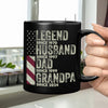 Personalized Legend Husband Dad Grandpa Black Mug TH10 892939