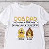 Dog Dad The Man The Myth The Snack Dealer Bright Shirt Personalized Gift For Dog Dad HO82 893700