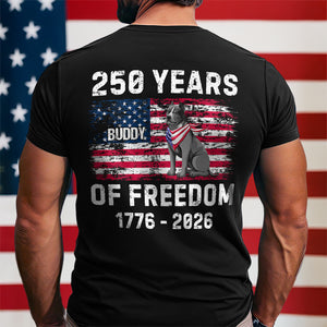 Custom Dog America 250 of Freedom Back Side Dark Shirt LM32 895315