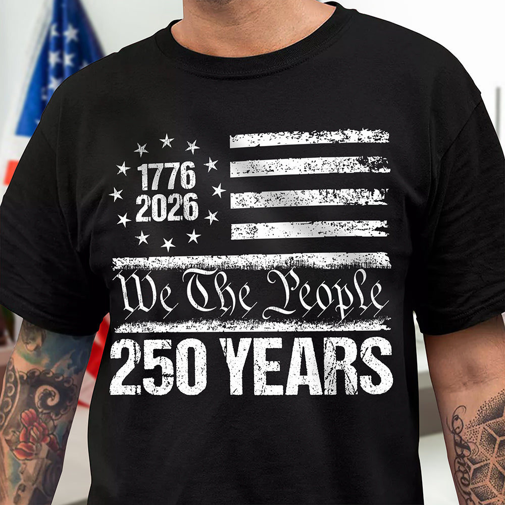 250 Years USA 250th Birthday 1776-2026 Eagle Flag Dark Shirt HO82 894566