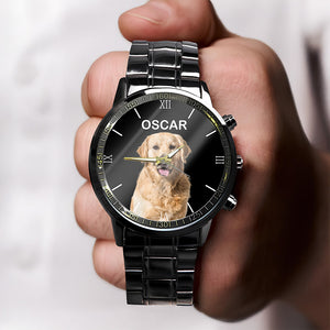 Custom Pet Photo Men's Watch Gift For Dog Cat Lovers HO82 894146