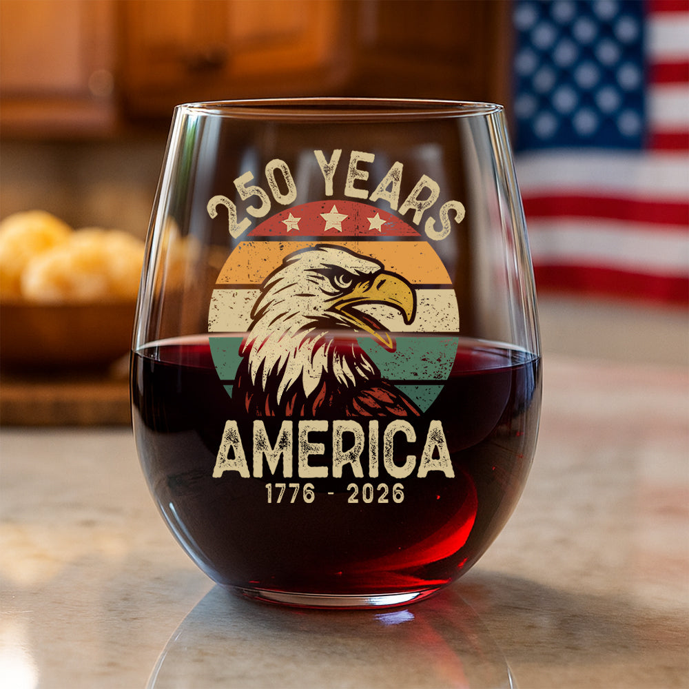America 250 Years Wine Glass TH10 894621