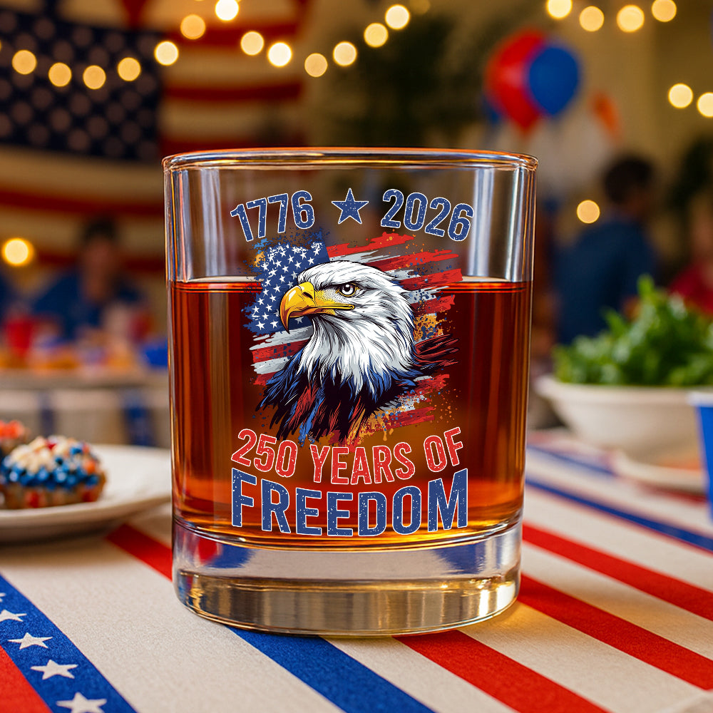 America Semiquincentennial 250 Years Of Freedom Whiskey Glass CH07 896706