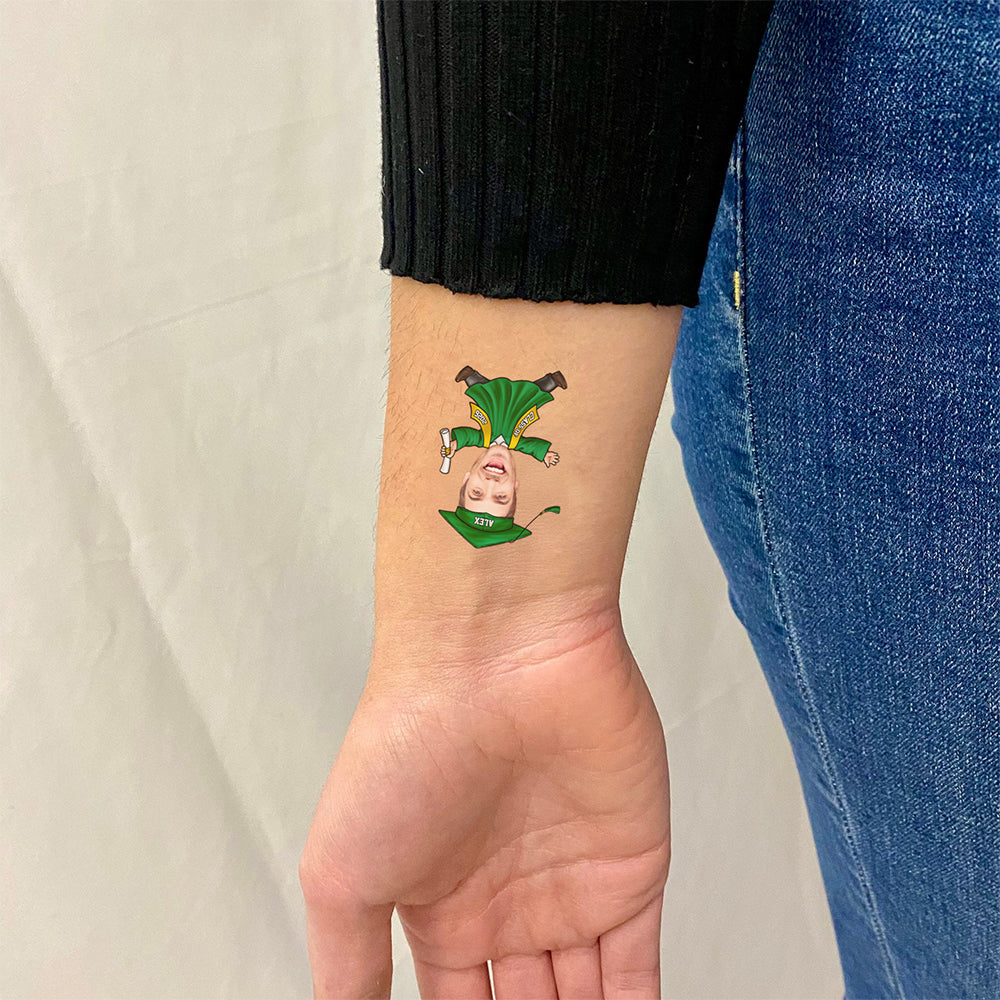 Custom Funny Face Class of 2026 Graduation Temporary Tattoos HO82 901462