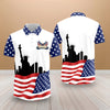 Custom Name USA 250th Anniversary American Flag Polo Shirt - Patriotic 1776–2026 Polo Gift for 4th of July LM32 899705