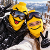 Funny Grinning Face Ski Mask, Yellow Novelty Balaclava Winter Gift LM32 670331