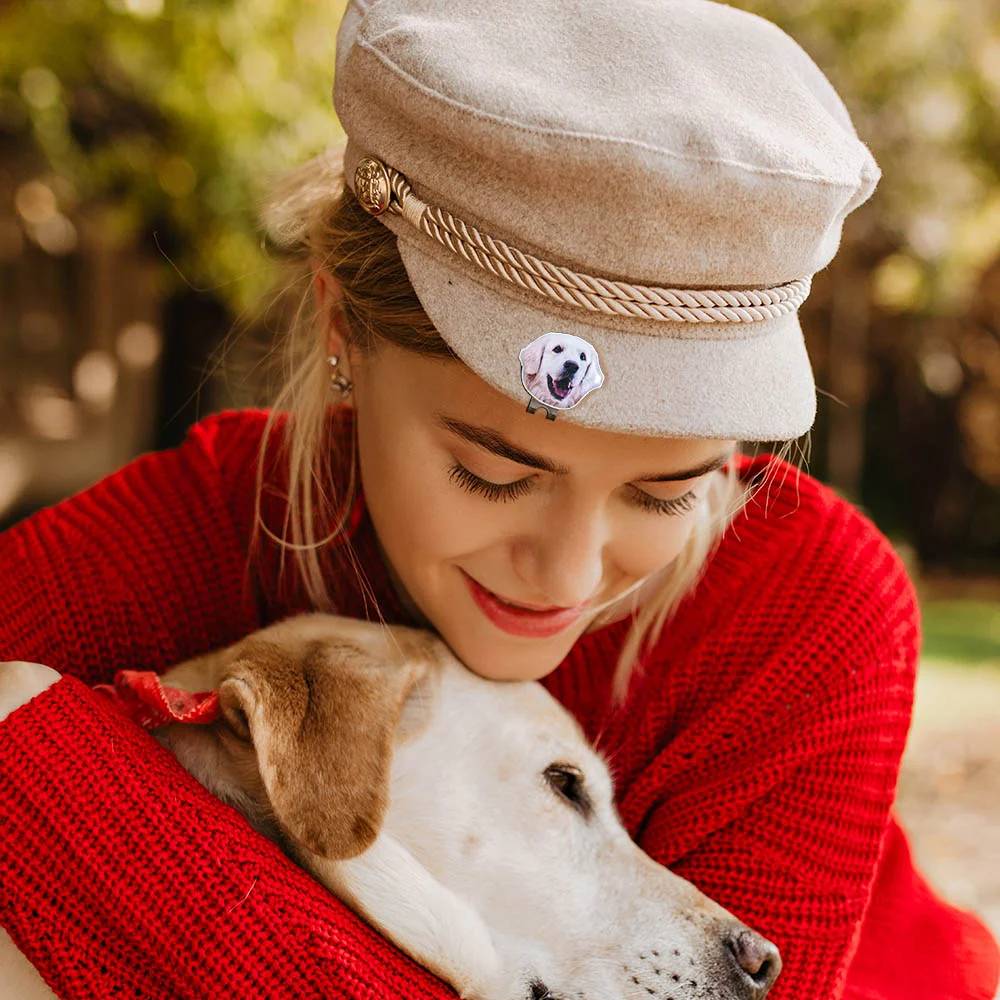 Personalised Photo Golf Ball Marker with Magnetic Hat Clip with Name Birthday Father's Day Gift for Golf Lover HO82 900624