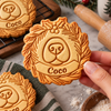 Personalized Christmas Dog Nose Wreath Cookie Stamp For Dog Lovers LM32 670719