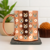 Custom Photo With Pattern Metallic Mug Gift for Dog Lovers HO82 900564