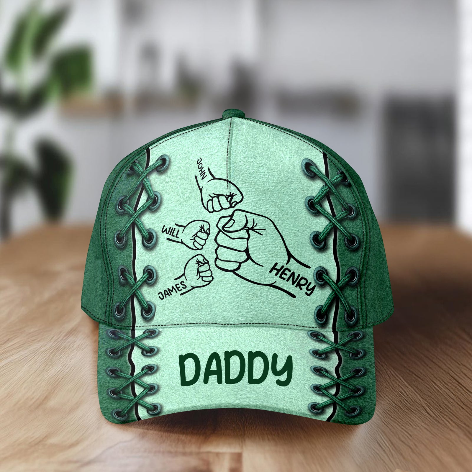 First Bump Daddy With Kids Classic Cap Personalized Gift For Dad, Father's Day HO82 894128