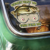 Women Want Me Fish Fear Me Cool Car Window Decal Sticker For Fisherman LM32 899225