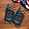 Personalized 250th Anniversary USA Patriotic Faux Pattern Phone Case HO82 901300