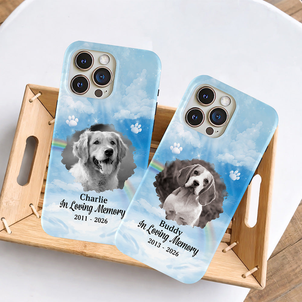 Custom Dog Cat Photo In Loving Personalized Pet Memorial Phone Case HA75 920502