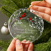 Personalized Always & Forever In Our Hearts Glass Ornament, Custom Parents' Memorial Years CH07 180476