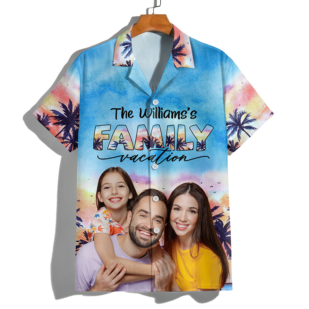 Custom Photo Family Trip Vacation Hawaiian Shirt HA75 892578
