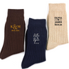 Personalized Wedding Initials and Date Embroidered Socks Wedding Gifts HA75 922066