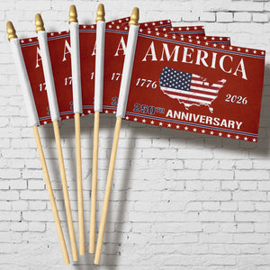1776 - 2026 America 250th Anniversary Handheld Flag HA75 898850