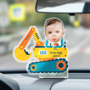 Custom Car Photo, Drive Safe Daddy Shaking Head HO82 893844