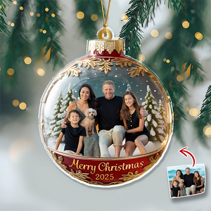 Custom Family Photo Acrylic Ornament Gift For Family HA75 897176