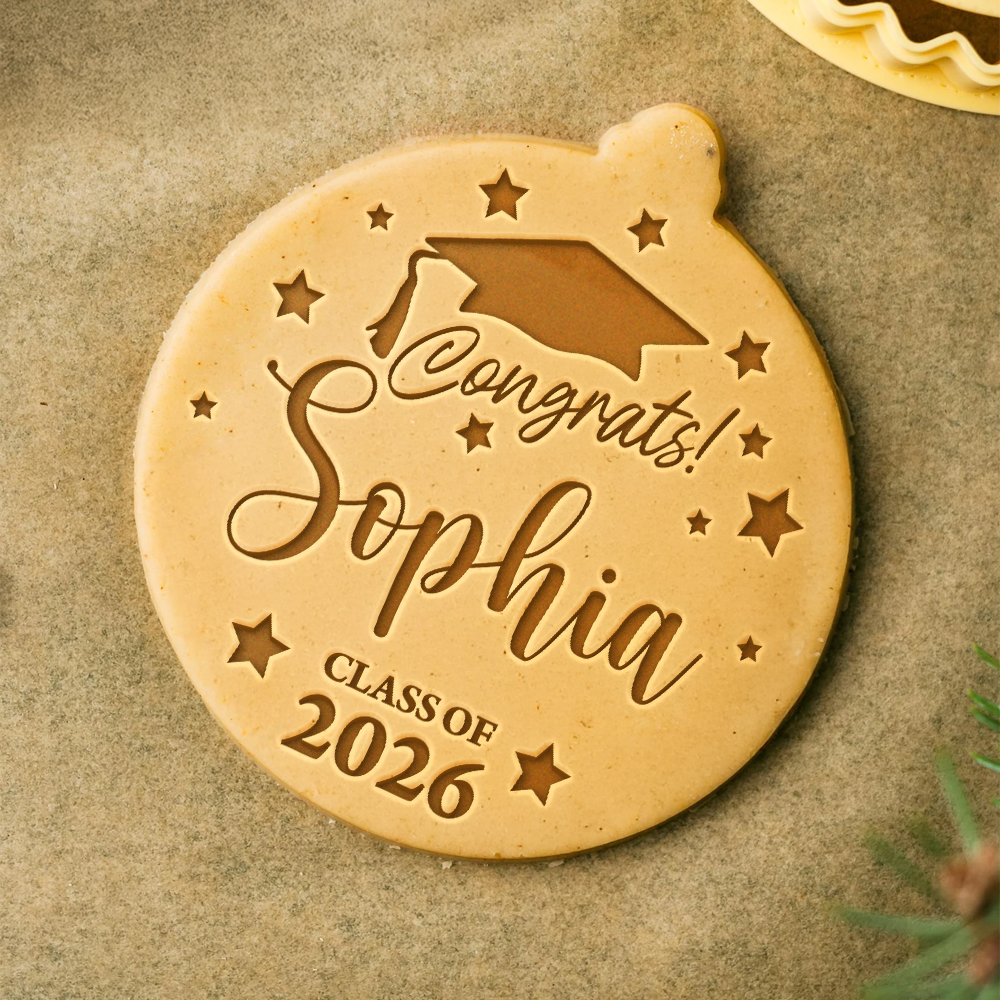 Custom Name Class of 2026 Cookie Stamp, Personalized Graduation Party Gift CH07 910684