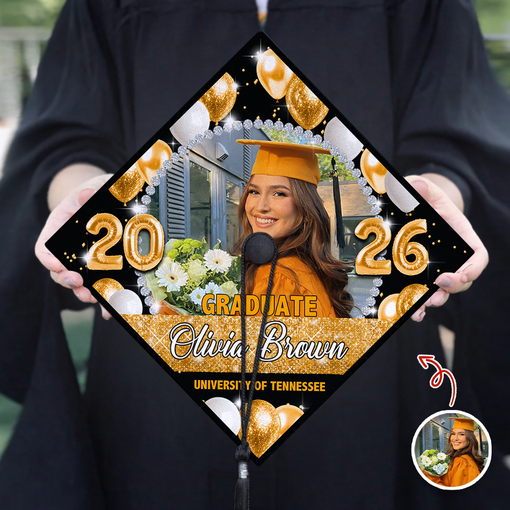 Custom Graduation Photo Class Of 2026 Graduation Cap Topper HO82 901550