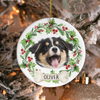 Customize Dog Photo Ceramic Ornament For Christmas HO82 903786