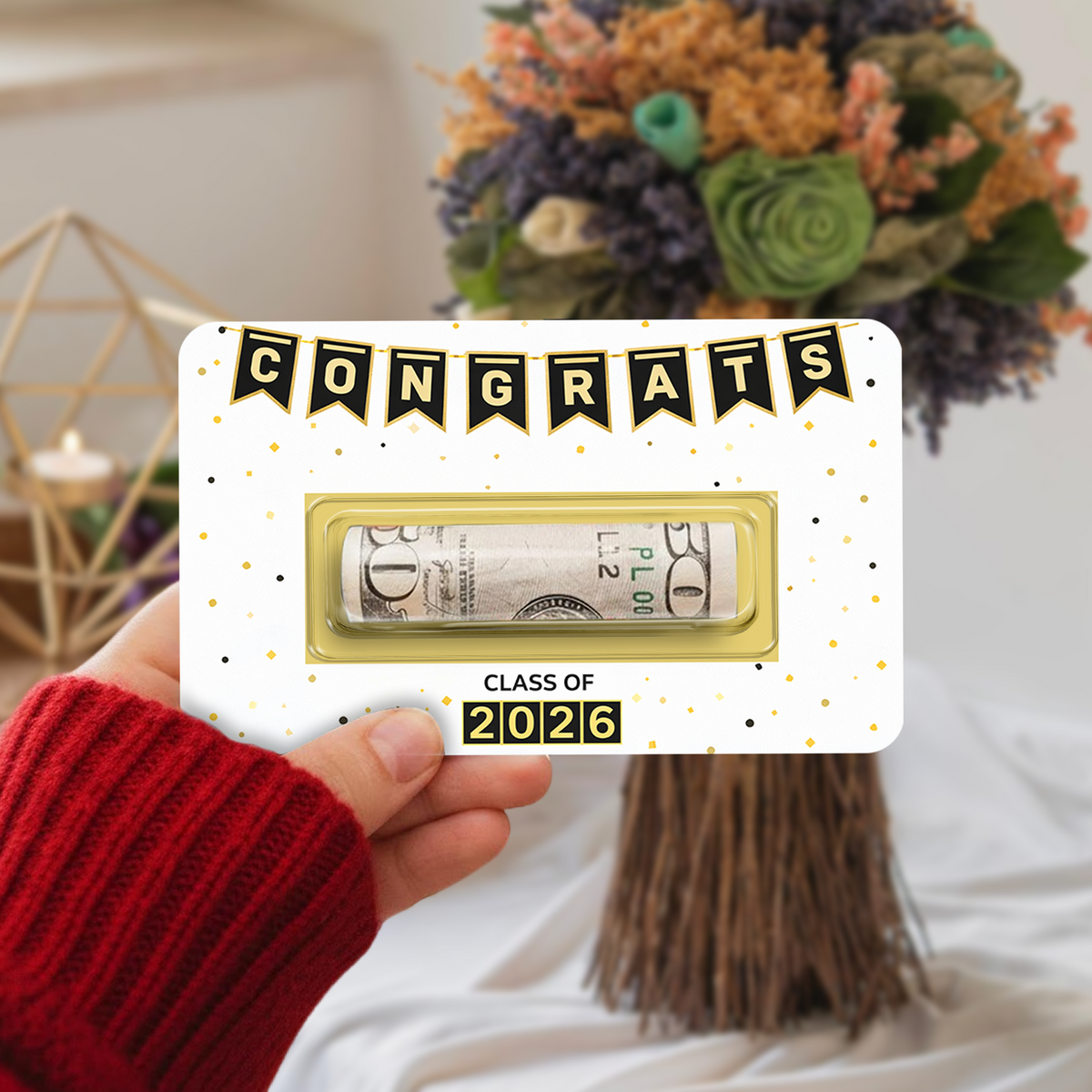Personalized Funny Graduation Class of 2026 Money Card Holder CH07 899330