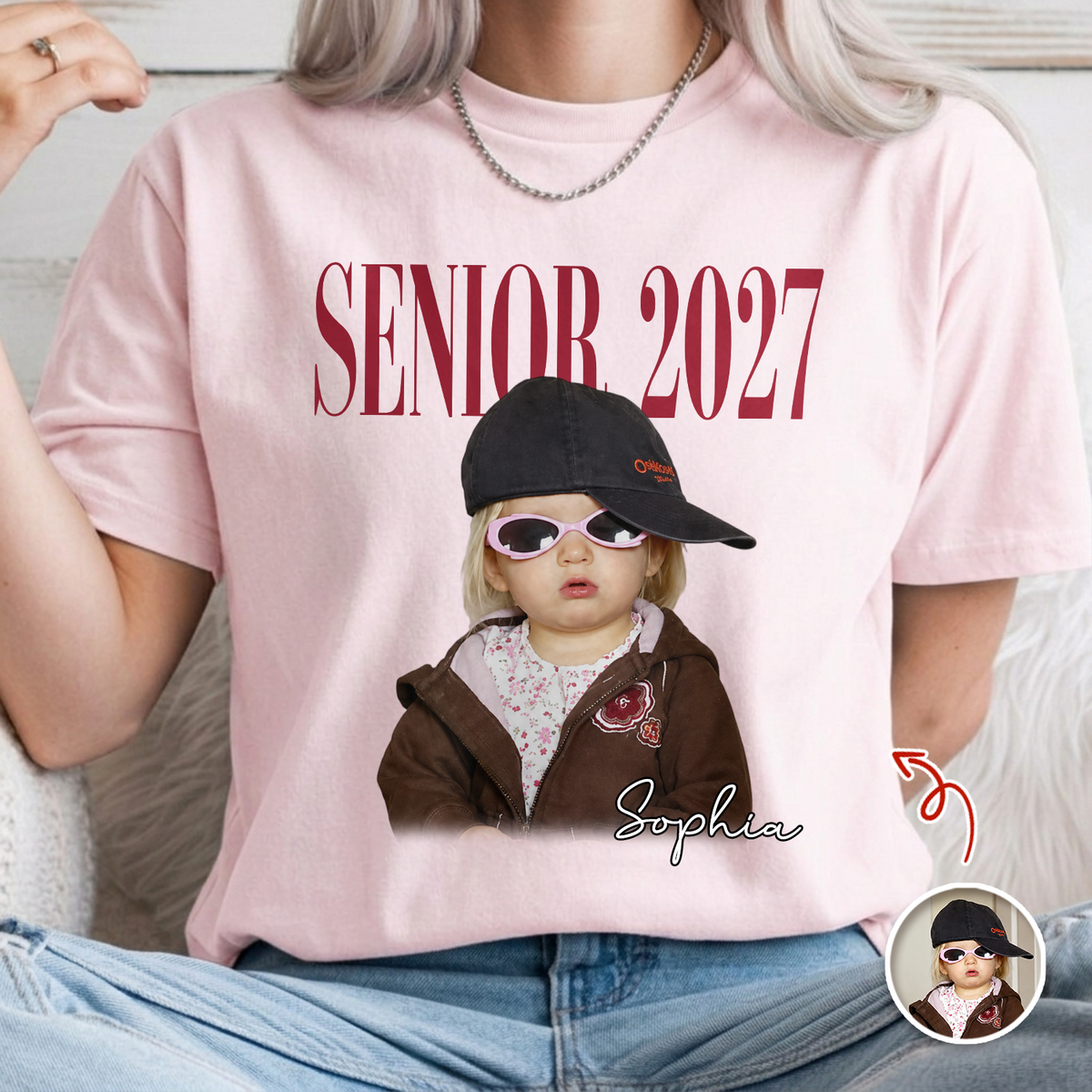 Personalized Photo Senior 2027 Vintage Comfort Shirt Back To School Gift HA75 922044