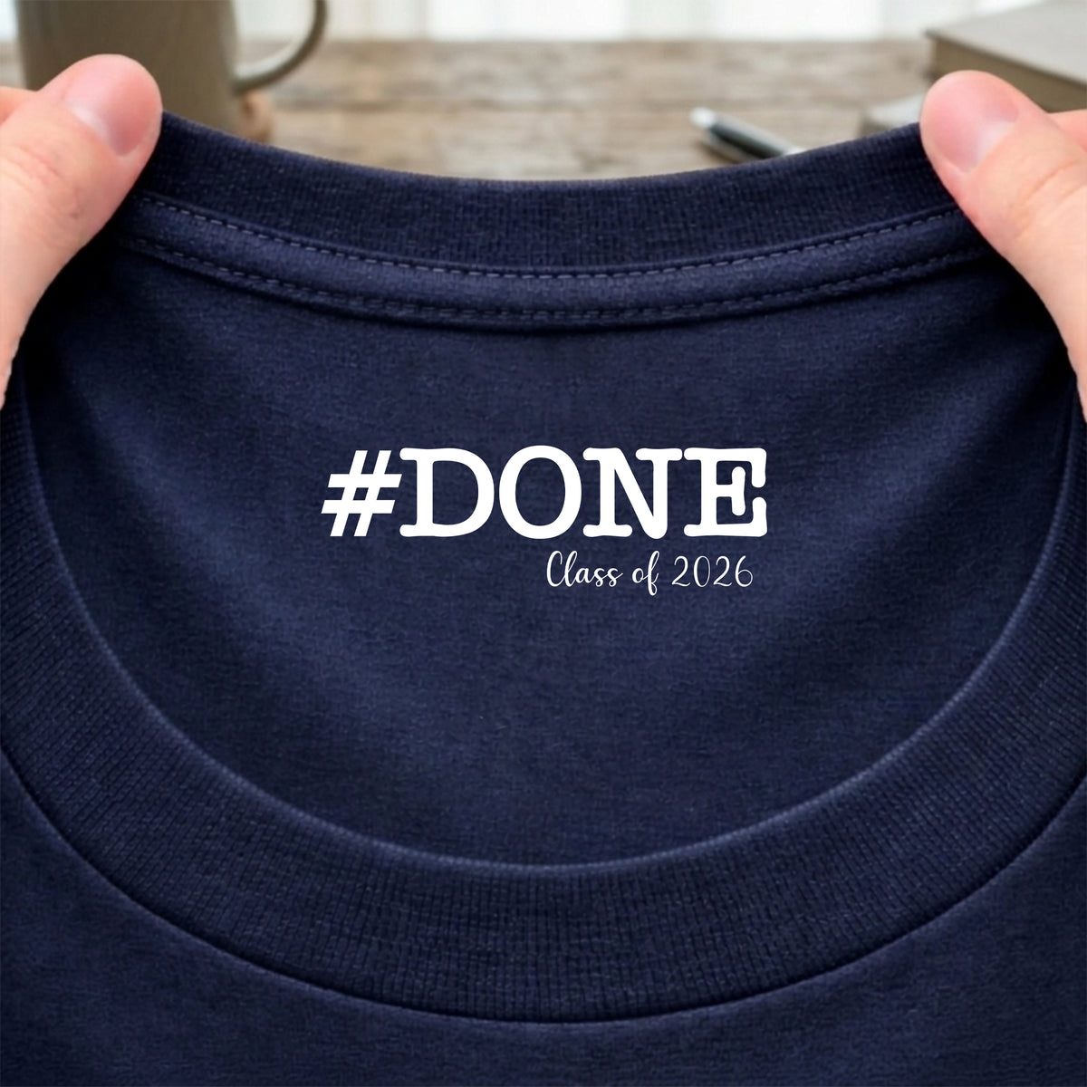 Personalized Done Class Of 2026 Graduation Neck Print Back Shirt LM32 899417