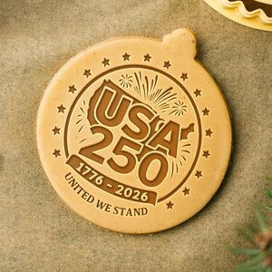 USA 250 Anniversary 1776-2026 United We Stand Cookie Stamp HO82 900668