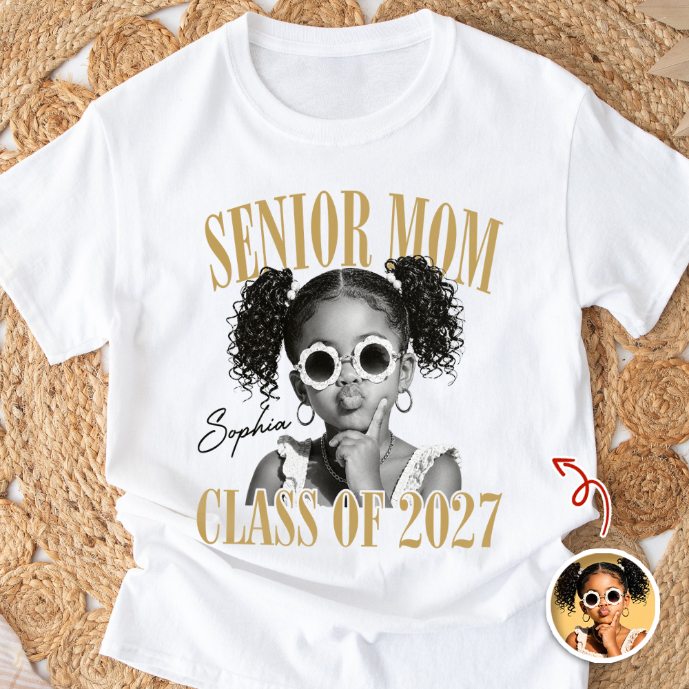 Custom Retro Senior Mom 2027 Bright Shirt - Personalized Class of 2027 Gift CH07 180302