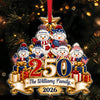 Personalized 250 Years Of Freedom Family Snowman Patriotic Acrylic Ornament Christmas Gift HA75 919382