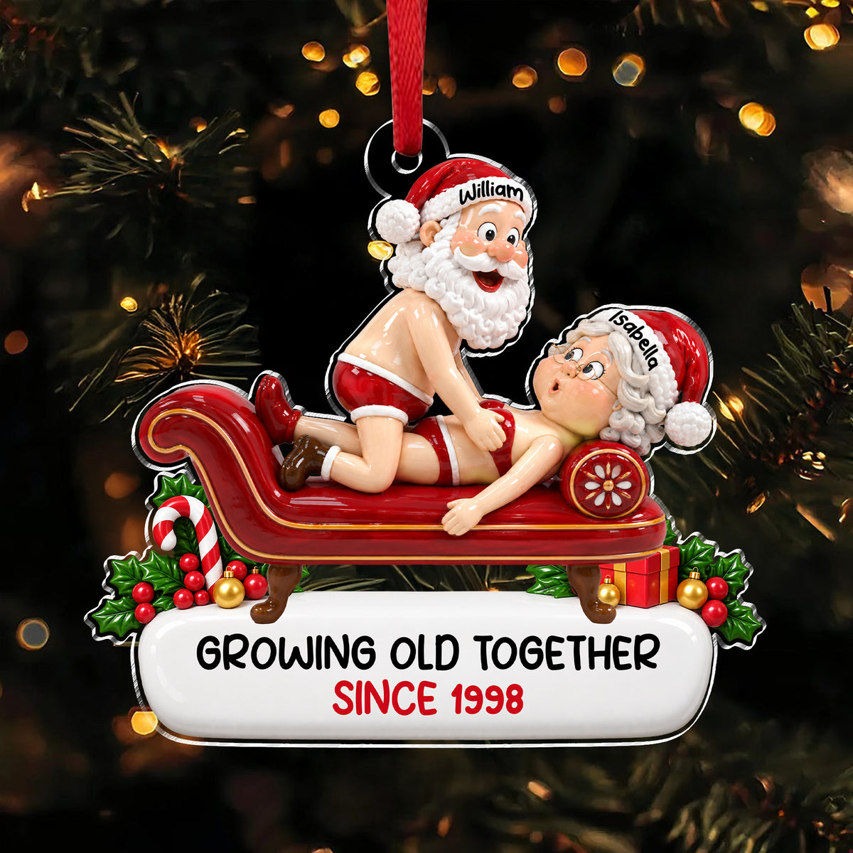 Annoying Together Funny Adult Acrylic Ornament For Couple CH07 180844
