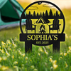 Custom Name On Camping Garden Stake TH10 894225