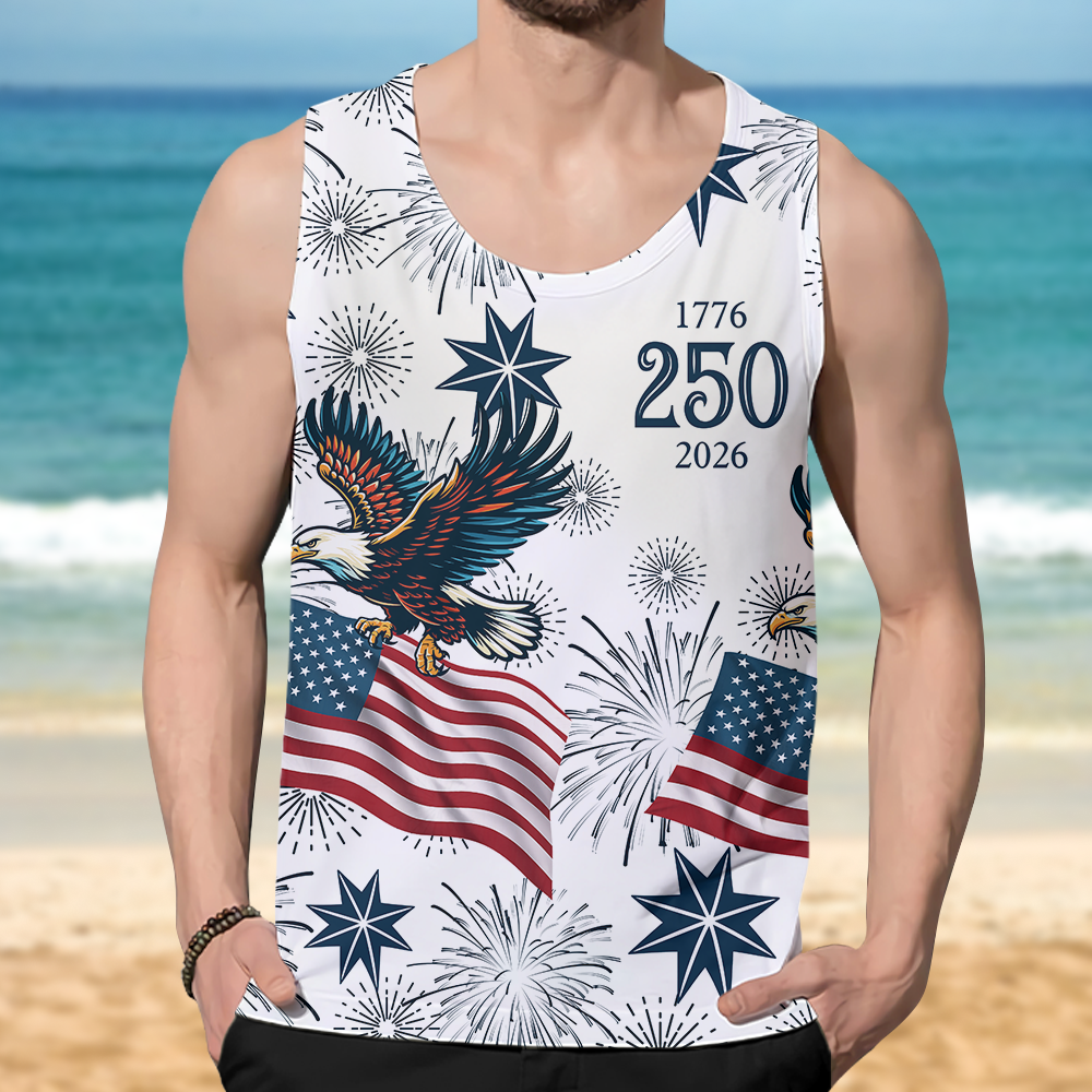 Personalized USA 250 Anniversary Eagle 1776-2026 Tanktop TH10 169235