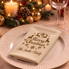 Custom Family Name Merry Christmas Reusable Cotton Napkin Christmas Decor HA75 919456