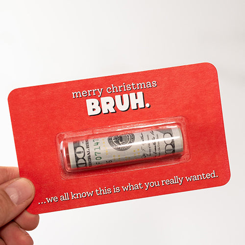 Personalized Gift Merry Christmas BRUH Money Holder Card LM32 897325