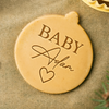 Personalized Baby Shower Cookie Stamp - Custom Name Baking Gift CH07 180138