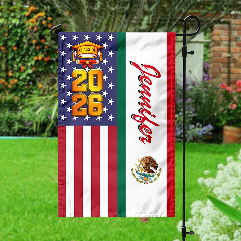 Personalized Country Flag For Graduation Garden Flag TH10 169147
